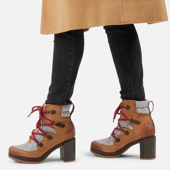 Sorel Blake Lace Up Boot Brown Gray SZ 6.5 NWT - Picture 3 of 15